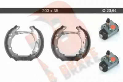 R BRAKE 79rbkt0077 -  Комплект тормозных колодок
